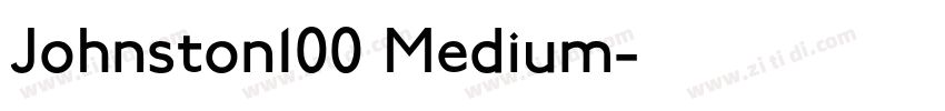 Johnston100 Medium字体转换